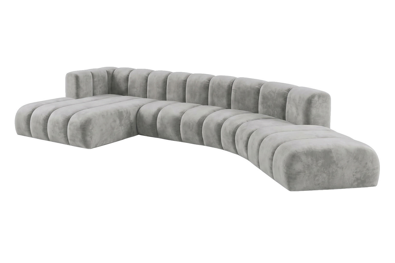 Kaiser Möbel Ecksofa Grau 445x179 cm