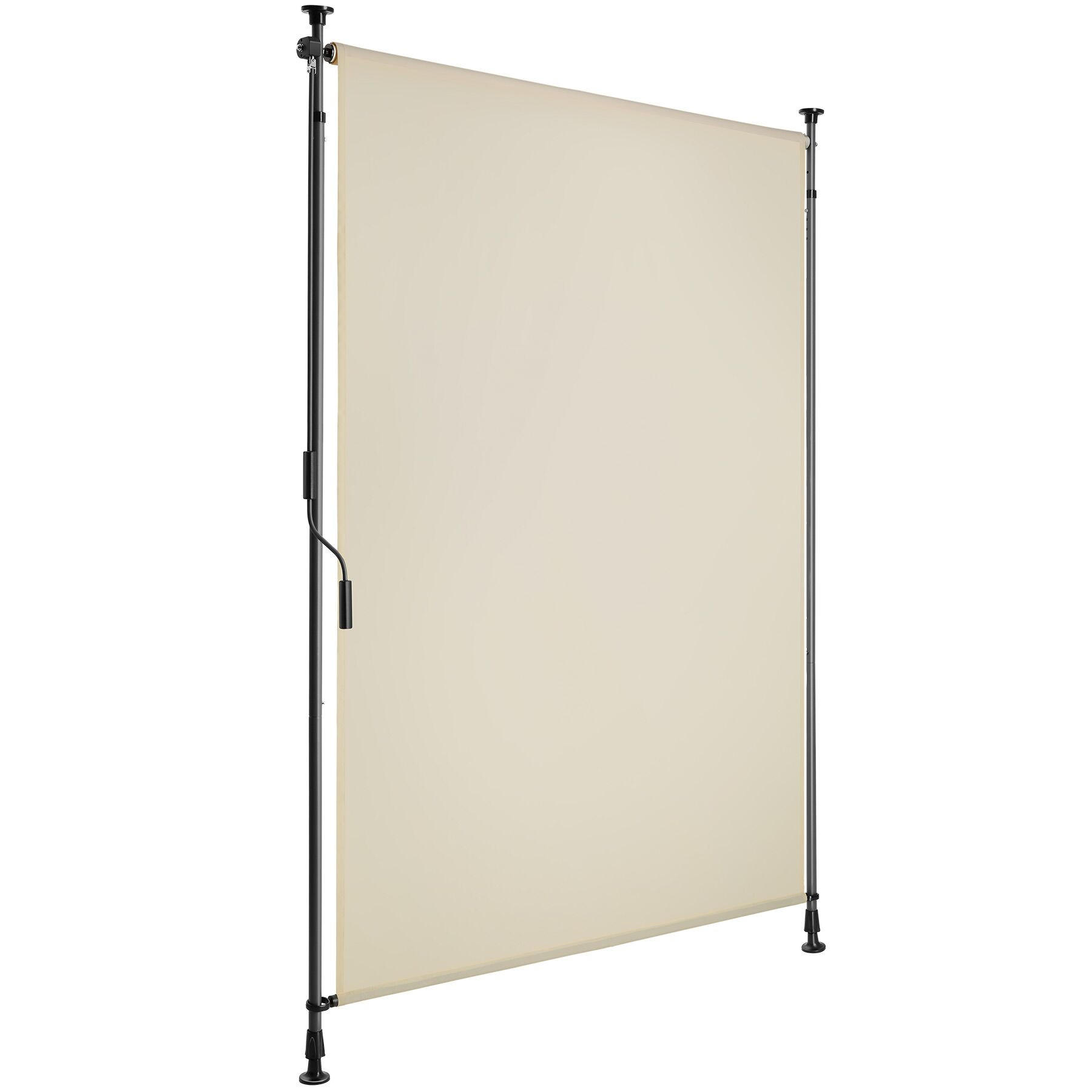 KLEMMMARKISE Taija,leichtgängige Handkurbel,beige - Beige, Kunststoff (108/310cm) - tectake