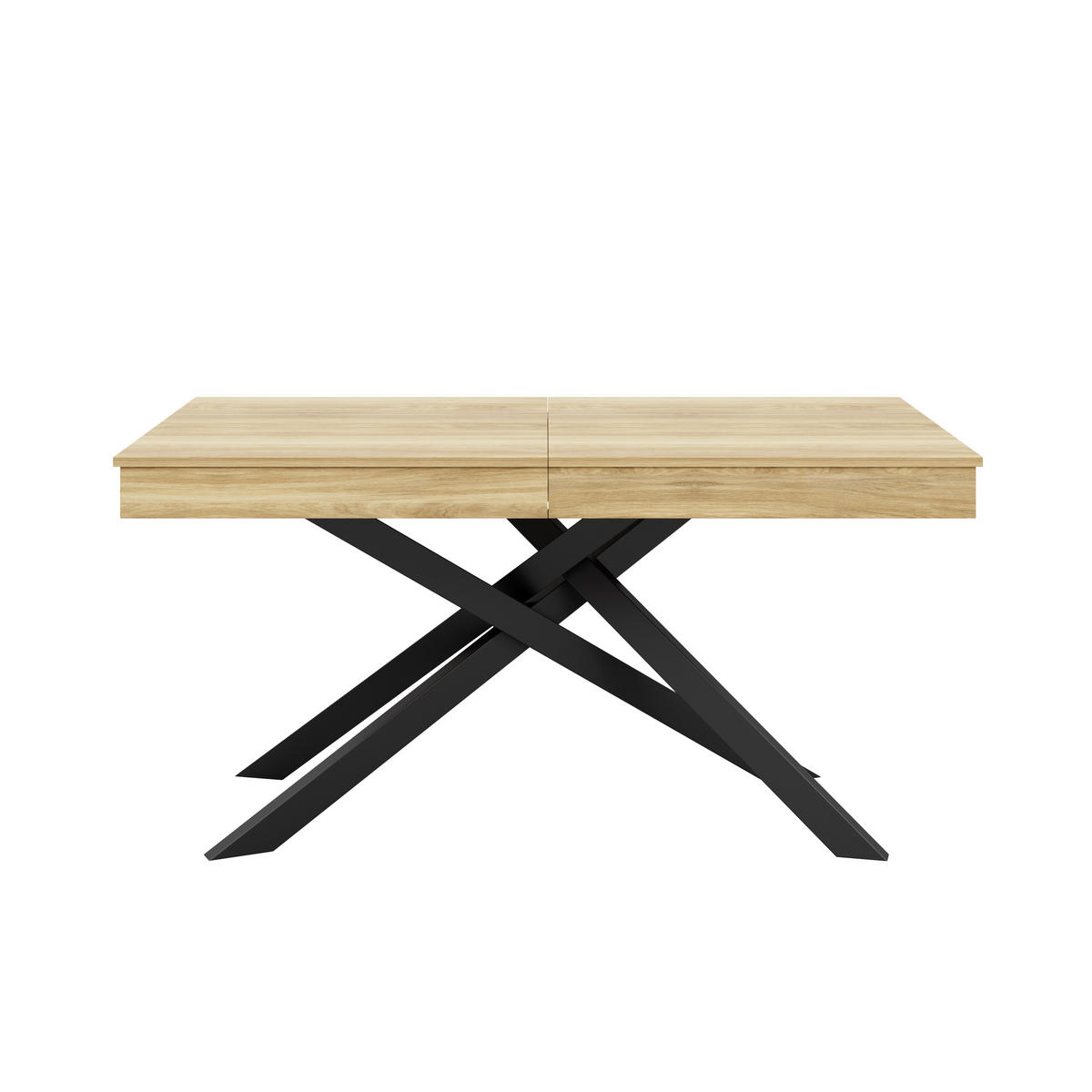 AUSZIEHTISCH 140/180/80 cm Eiche MDF-Esstisch mit 93 mm Tischplatte - Eichefarben, Holzwerkstoff (180/80/76cm) - OKWISH
