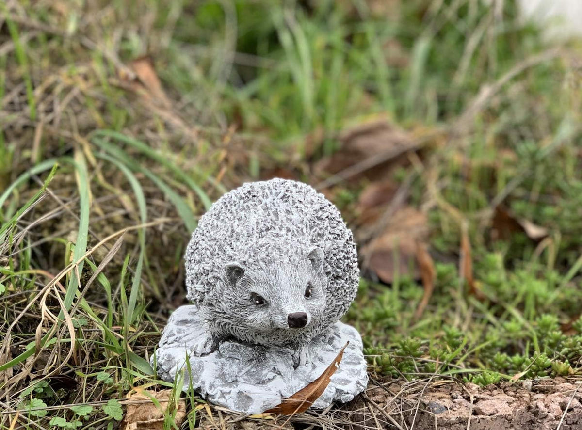 STEINFIGUR Igel Little Ferdi, frostfest, Steinguss - Grau, Stein (11/8/14cm) - stoneandstyle