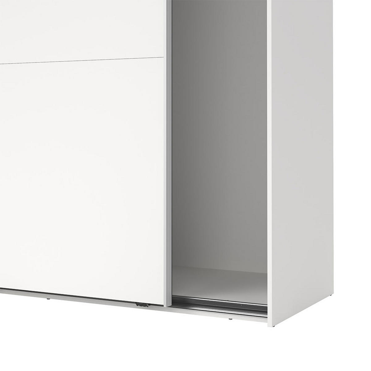 SCHIEBETÜRENSCHRANK, Como, Weiß, Holzwerkstoff, 179 x 67 x 201 cm - Weiß, Holzwerkstoff (179/201/67cm) - ebuy24