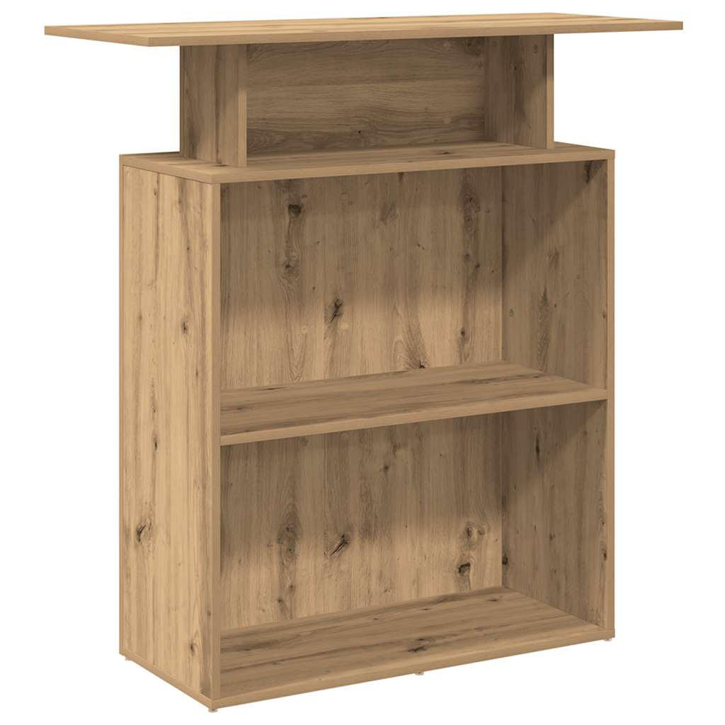 vidaXL Empfangstheke Eiche Artisan 100x104x40 cm
