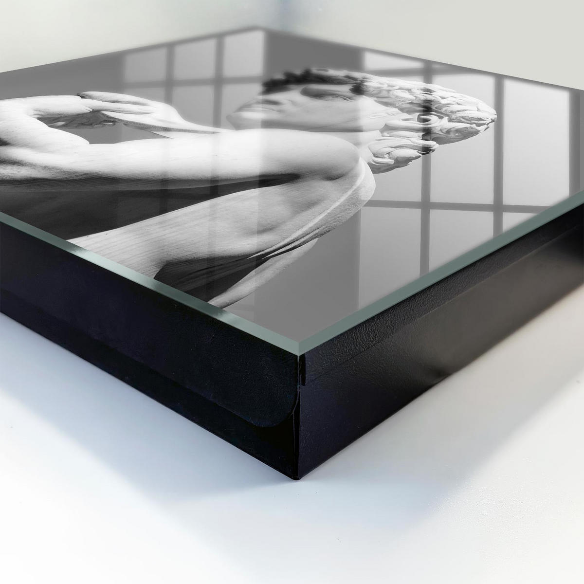 SCHLÜSSELBOX Schwarz 30x30 cm- Türöffnung nach rechts - Klassische Eleganz - Grau, Metall (30/30/5cm) - TULUP