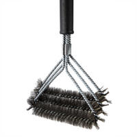 GRILLBÜRSTE Ragnar Edelstahlbürste - Schwarz, Metall (42cm) - Blumtal
