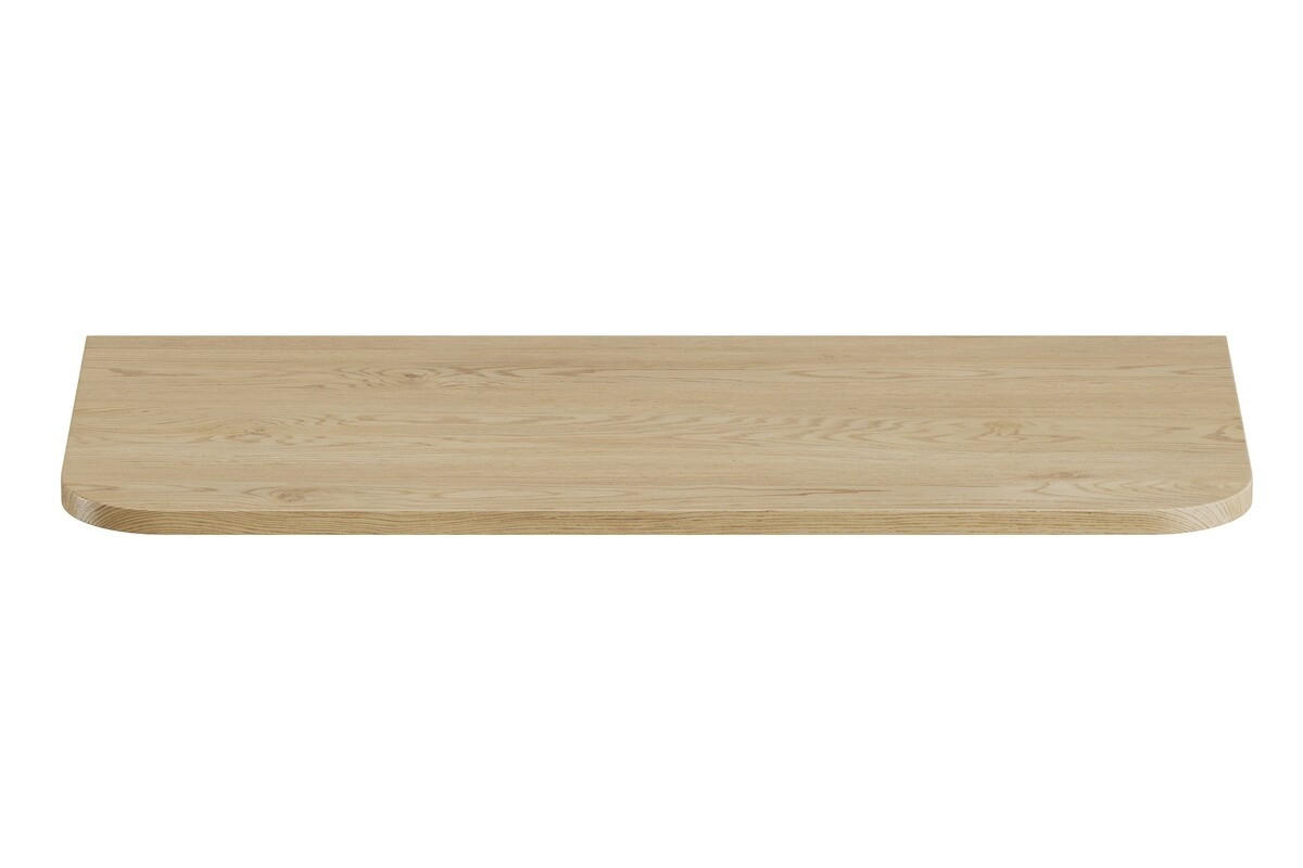 BADMÖBEL-SET 3 Teile 100 cm - Ovalia Cremona O BM405 in Cremona-Eiche - Eichefarben, Holz (100/140/46cm)