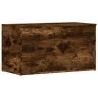 AUFBEWAHRUNGSTRUHE Räuchereiche 84/42/46 Cm Holzwerkstoff - Dunkelbraun, Holz (84/46/42cm) - vidaXL