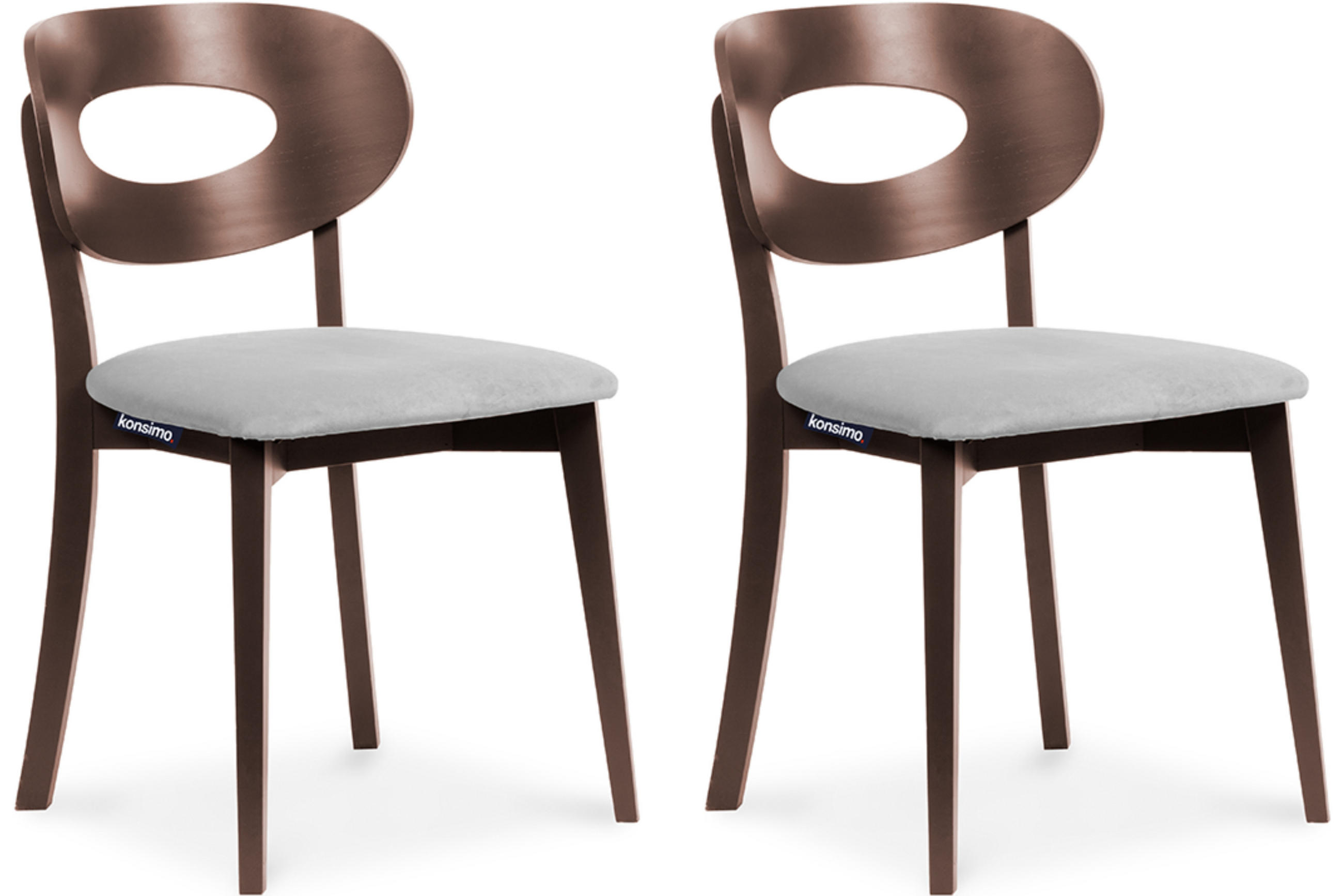 Konsimo® Esszimmerstuhle Grau 47x80x45 cm