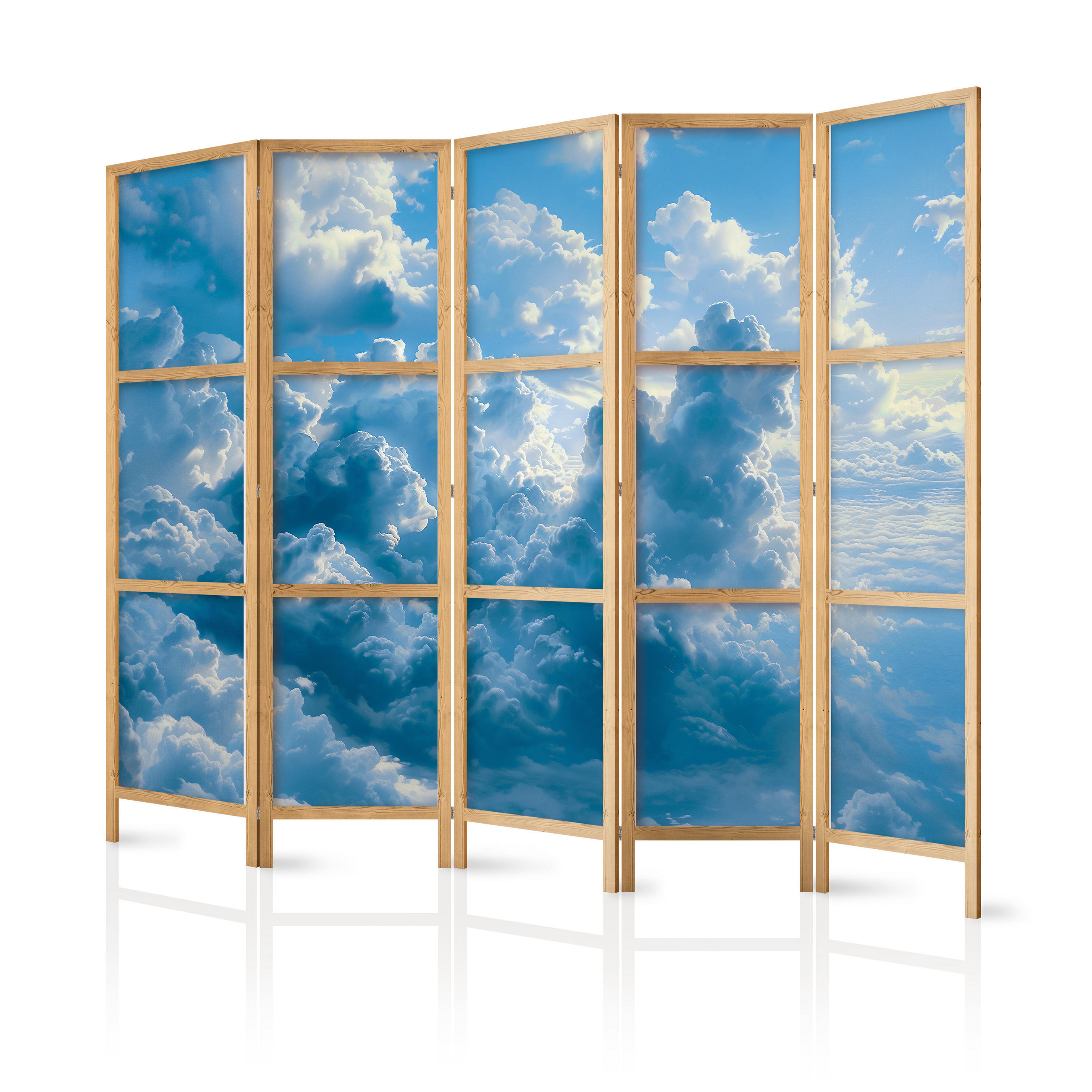 Muralo Paravent Blau 225x172x3 cm
