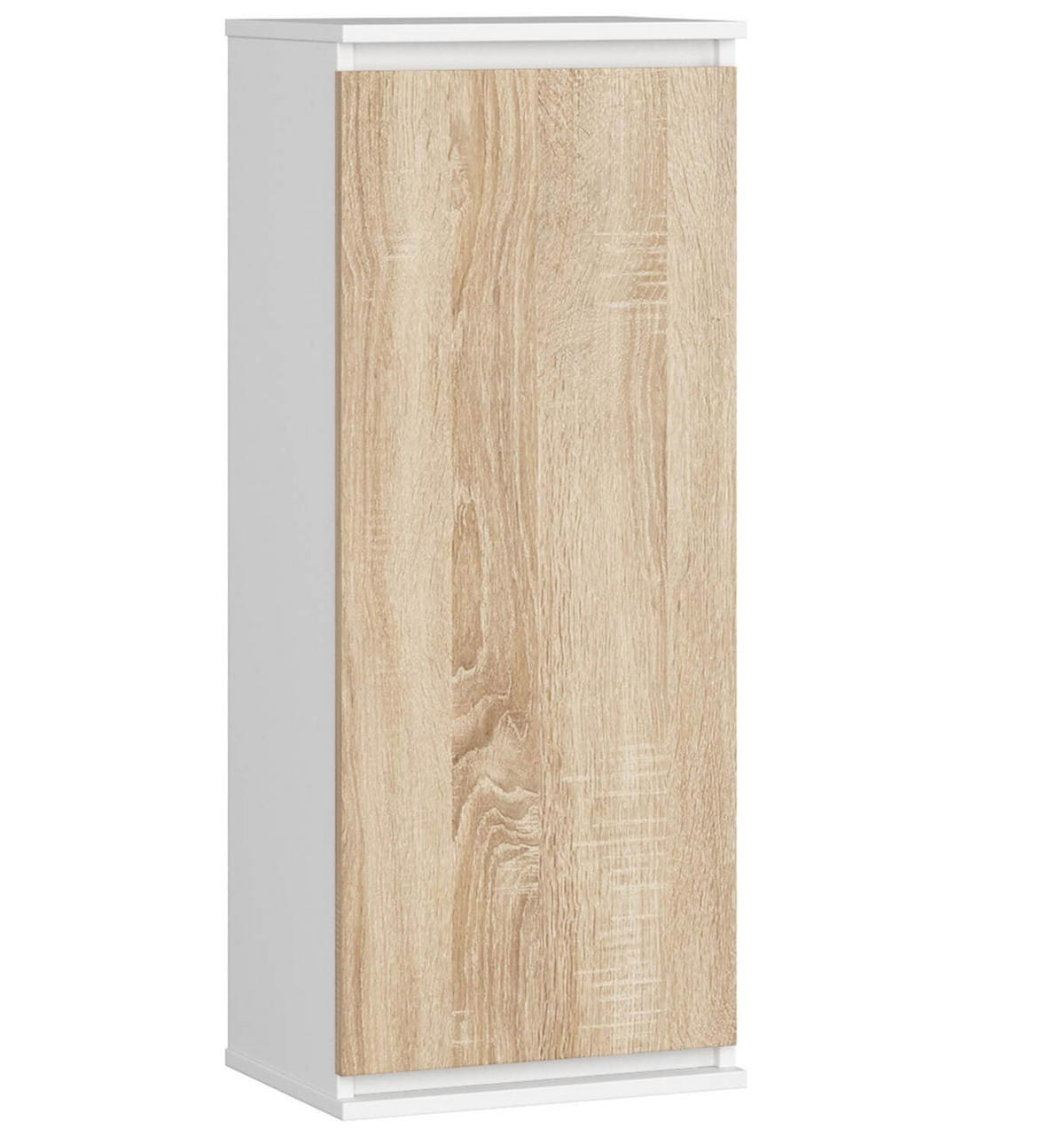 HÄNGESCHRANK Weiß, Eiche Sonoma 99/40/30 - Weiß, Holzwerkstoff (40/99/30cm) - RAUMHIRSCH FURNITURE