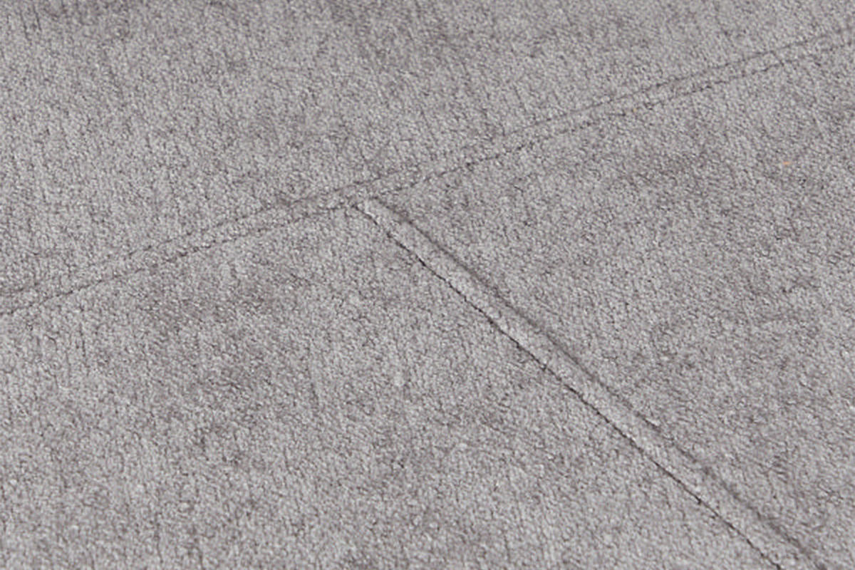 DESIGNSOFA GARBO Grau Webstoff - Schwarz/Grau, Textil/Metall (280/92/158cm) - KAWOLA