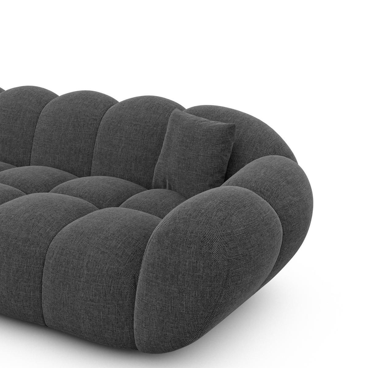 SESSEL Strukturstoff Anthrazit - Anthrazit, Textil (135/70/93cm) - VAROYAL