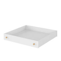 BETTSCHUBLADE HUTTO - Weiß, Holzwerkstoff - KONSIMO®