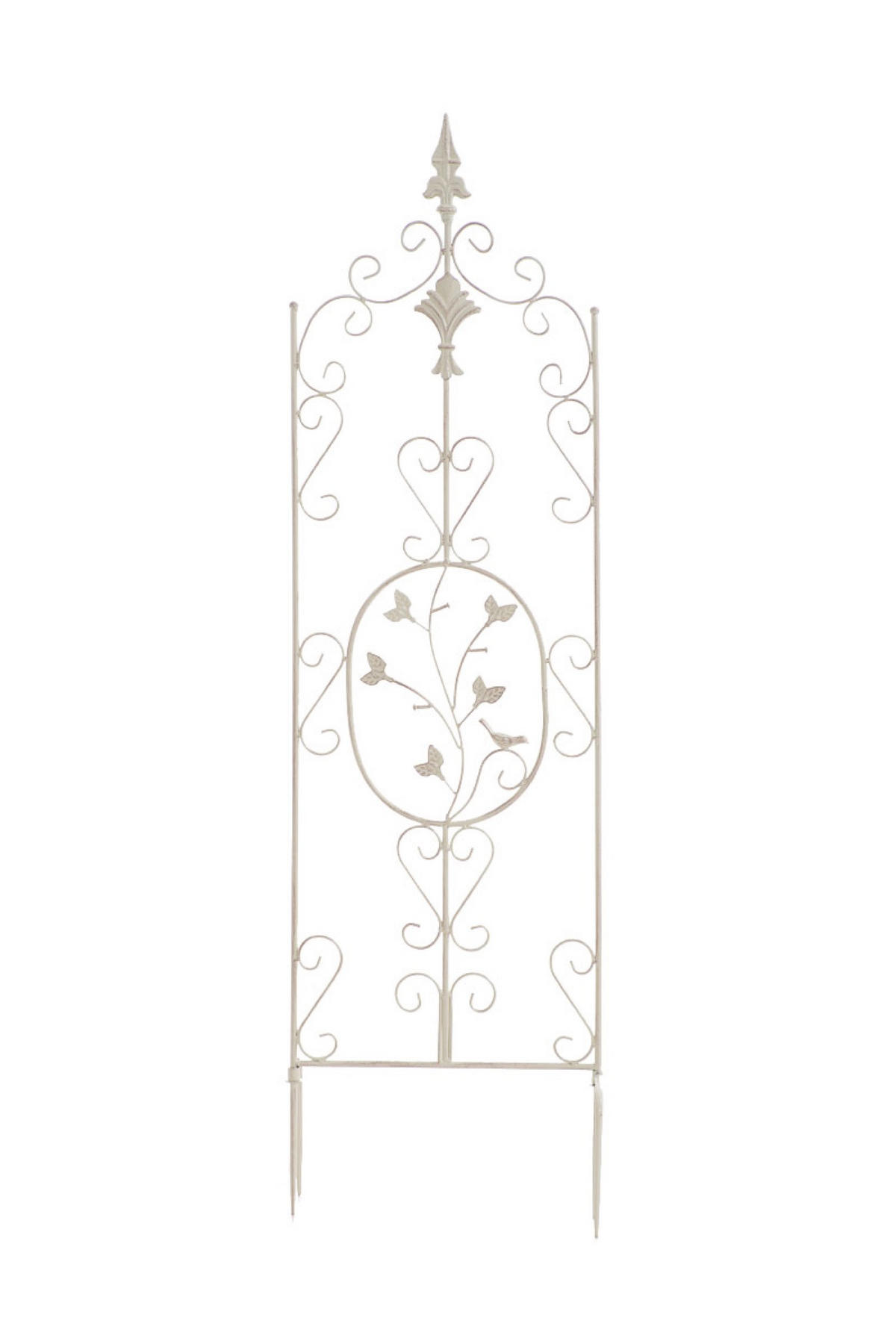 RANKGITTER Burk antik-creme - Naturfarben, Metall (35/122/7cm) - TPFGarden