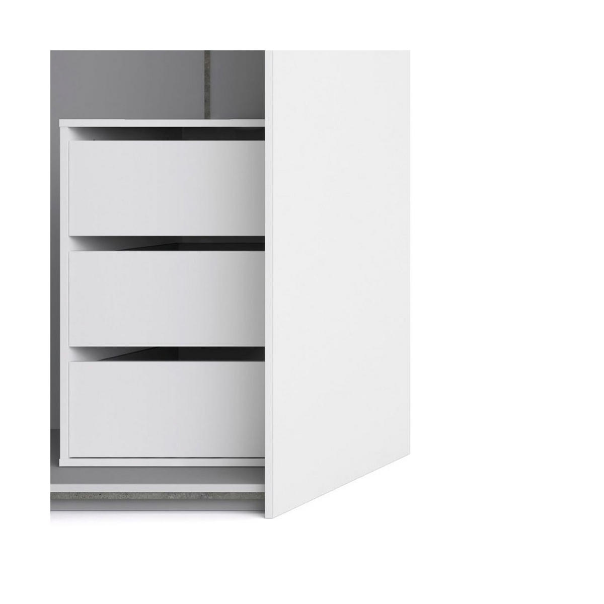 GARDEROBENSCHRANK weiß - Weiß, Holzwerkstoff (182/220/62cm) - ebuy24