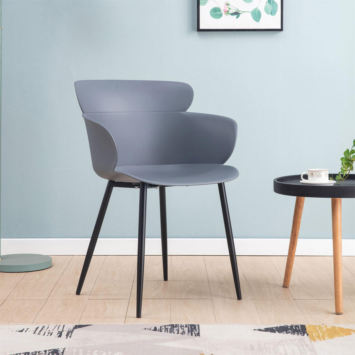 ESSZIMMERSTÜHLE CATCH 4ER-SET - Grau, Textil (62/82/54cm) - IDIMEX