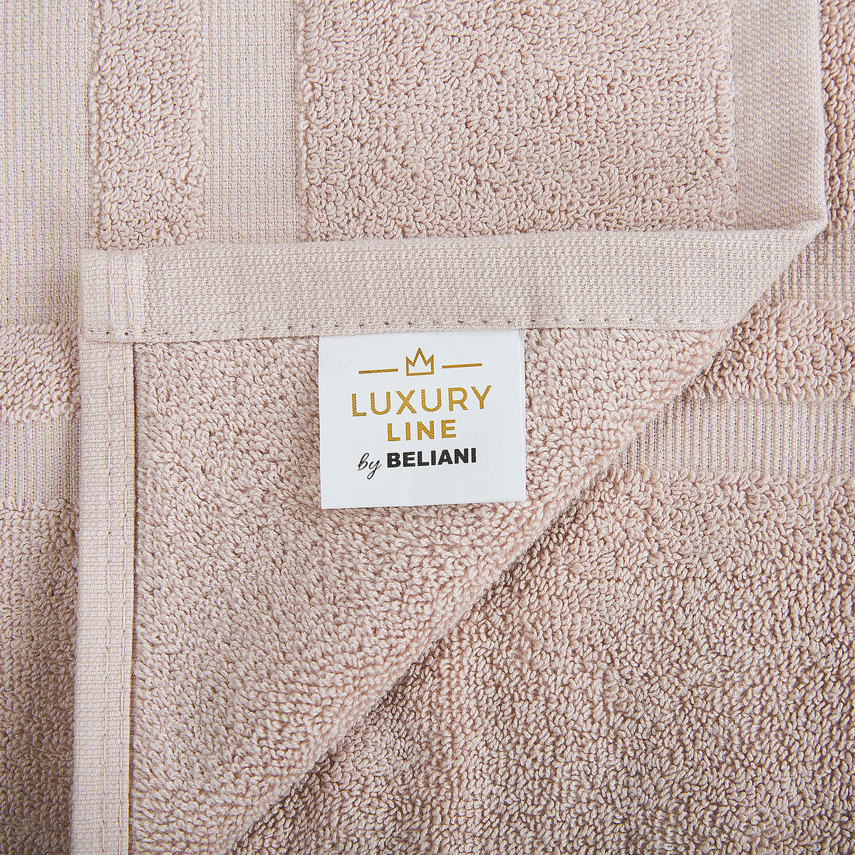 BADEHANDTUCH 9-teilig Rosa Atai - Pink, Textil (70/140cm) - Beliani