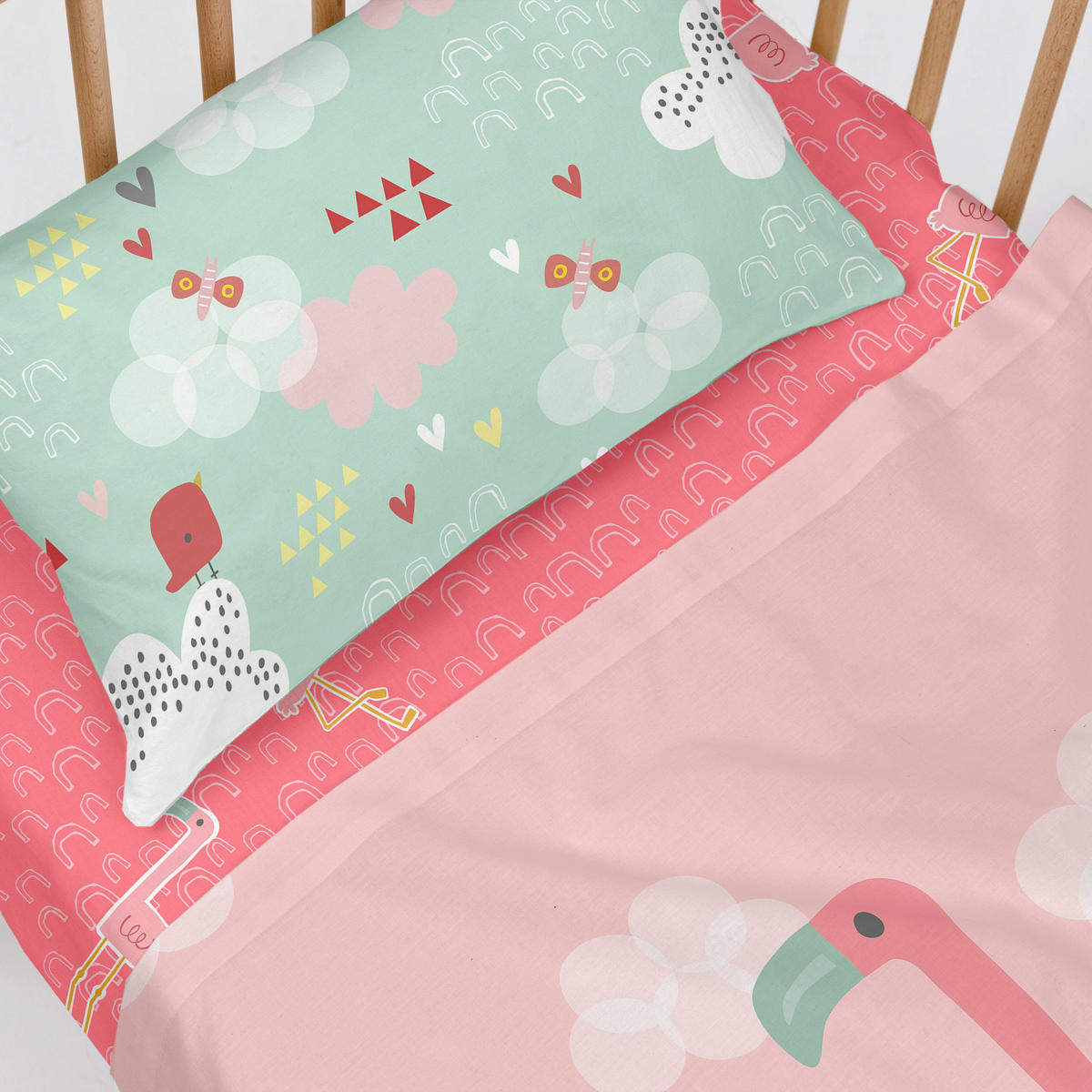 OBERLAKEN set 2 teiliges Hola 100x130 cm (Kinderbett) - Multicolor, Textil (100/130cm) - Happy Friday