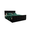 BOXBETT KLEO 140x200, mit Matratze H3 und Topper, Cosmic 100 - Schwarz, Holz/Kunststoff (140/200cm) - Bedante
