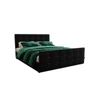 BOXBETT KLEO 200x200, mit Matratze H3 und Topper, Cosmic 100 - Schwarz, Holz/Kunststoff (200/200cm) - Bedante