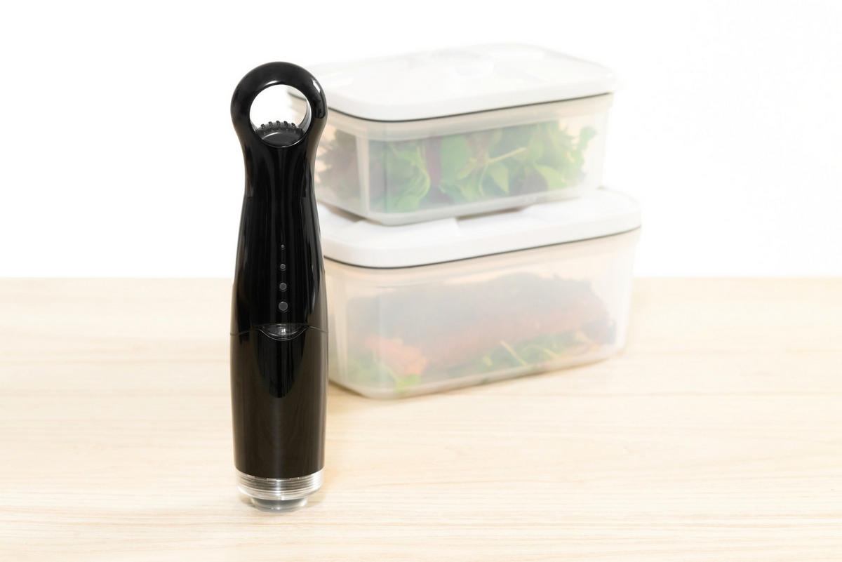 VAKUUMBEHÄLTER 2er-Set - Weiß, Kunststoff (21/10/15cm)