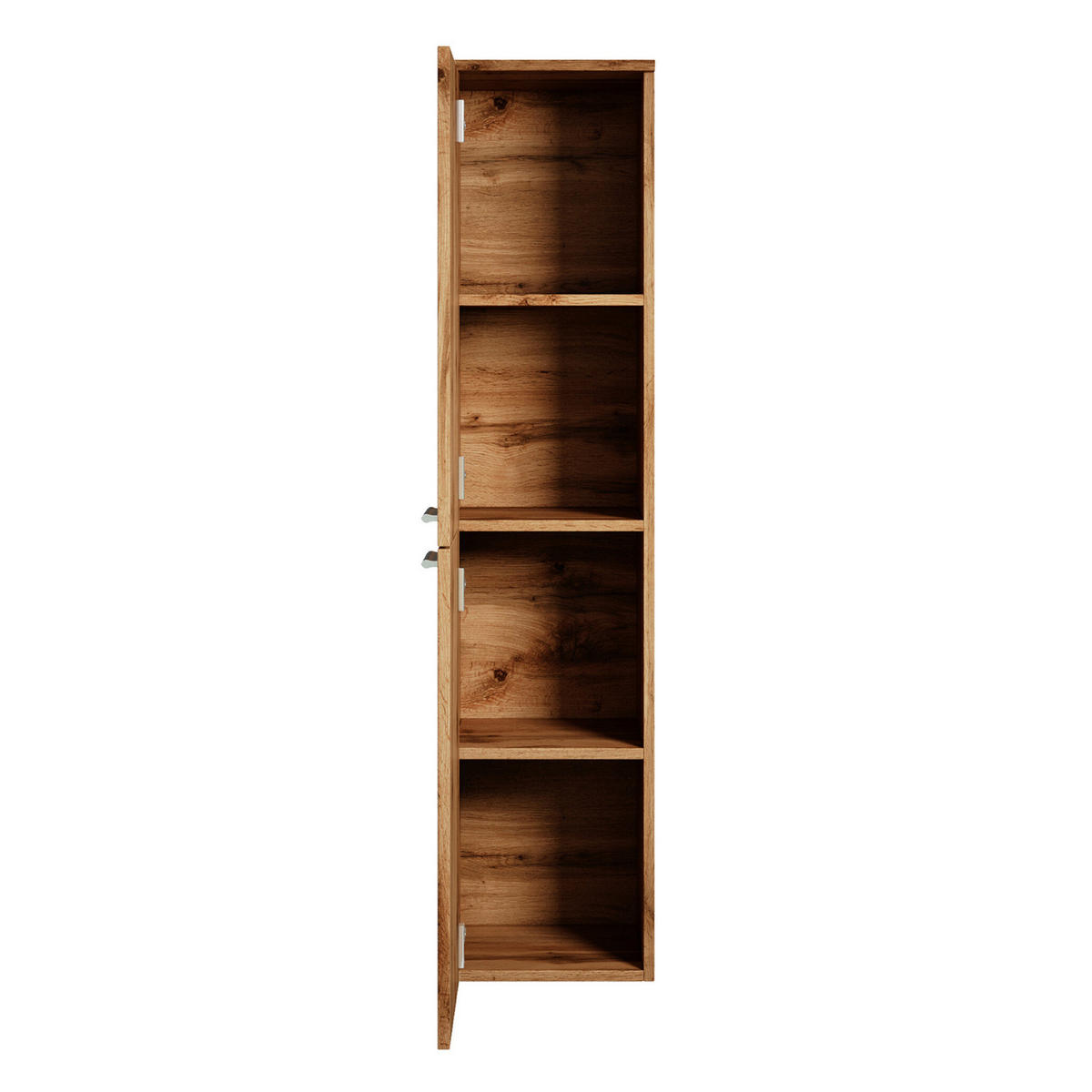 BADEZIMMERSCHRANK Saturnus mit 2 Türen Eiche - 35 x 35 x 130 cm - Eichefarben, Holz (35/130/35cm) - Badplaats