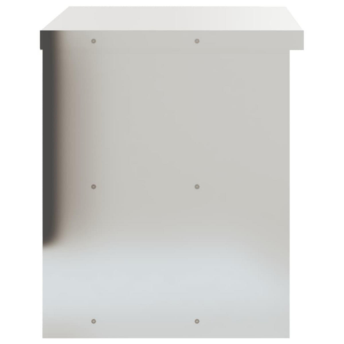 KÜCHEN-WANDSCHRANK Mit Ablage Edelstahl - Silberfarben, Metall (40/46/92cm) - vidaXL