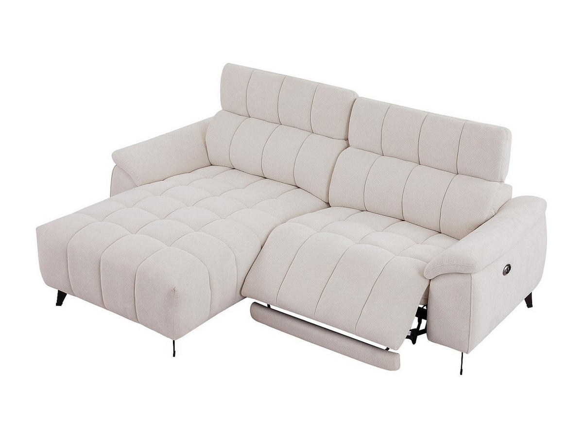 RELAXSOFA - 4 Personen - stoff - beige Celtimo - Beige, Textil/Metall (230/79/169cm) - Vente-Unique