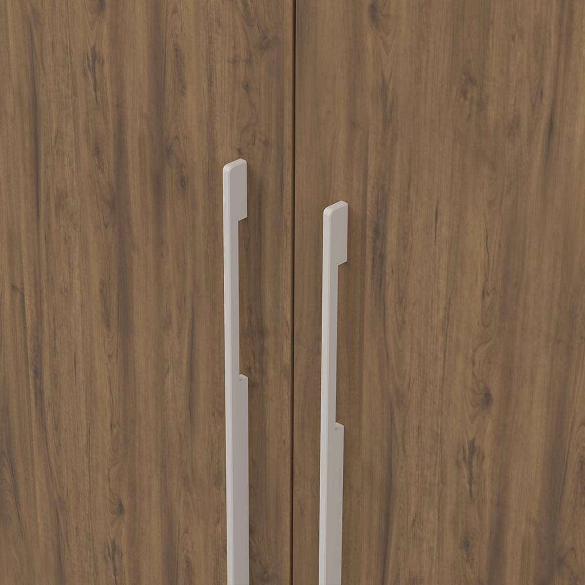 DREHTÜRENSCHRANK ROSA III 3D 150/210/55, 3-türig, Nussbaum - Kaschmir/Nussbaumfarben, Holzwerkstoff (150/210/55cm) - imoebel24