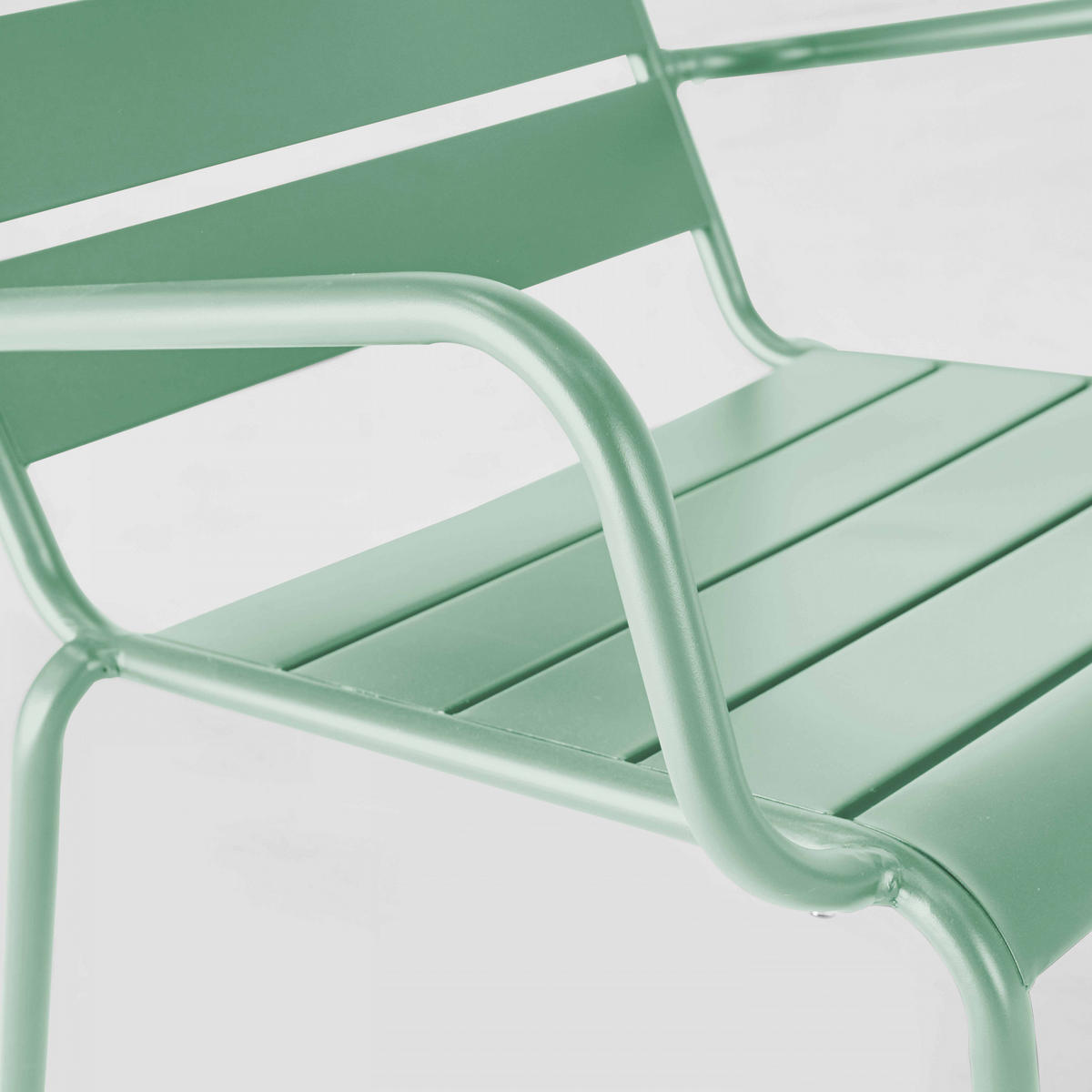 RELAXSESSEL, Salbeigrünen - Grün, Metall (65/76/70cm) - Oviala