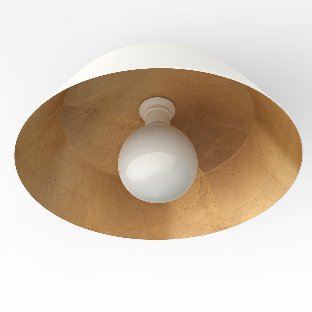 DECKENLEUCHTE - Goldfarben, Metall (35/35/20cm) - Lumicom