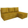 ECKSOFA Hector mit Schlaffunktion Gelb Cord - Gelb, Textil (200/141cm) - Bromarkt