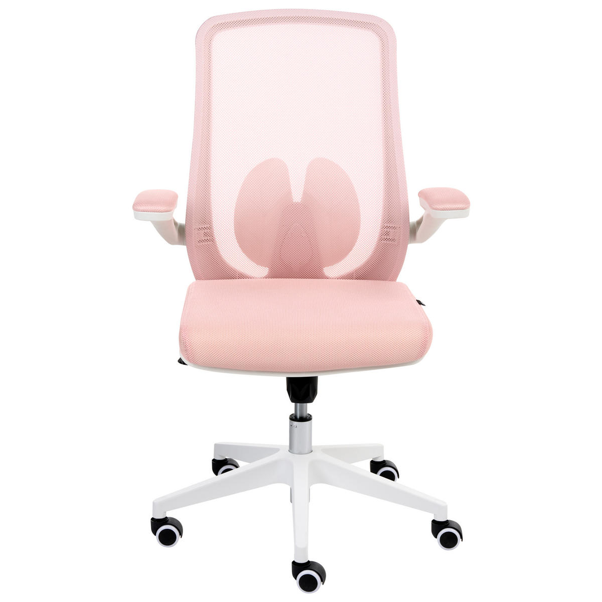 BÜROSTUHL Pastellrosa Overlord - Pink, Textil (49/100/63cm) - Beliani
