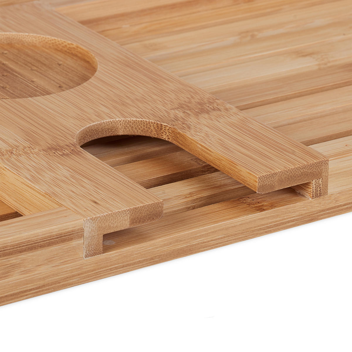 BADEWANNENABLAGE - Hellbraun, Holz (73.5/2.5/25cm) - Relaxdays