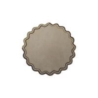 TEPPICH aus Wolle WINCH in Natur, mit Bordüre, Ø 180 cm - Beige, Textil (180/180cm) - KADIMA DESIGN