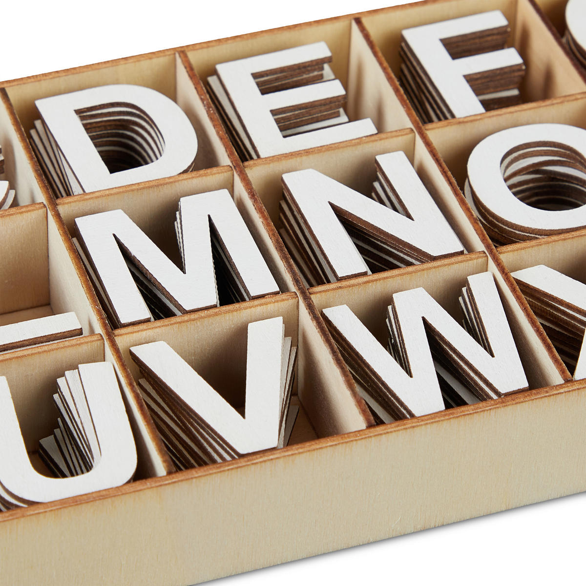 324TLG.HOLZBUCHSTABEN-SET - Multicolor, Holz (10.5/2.5/30cm) - Relaxdays