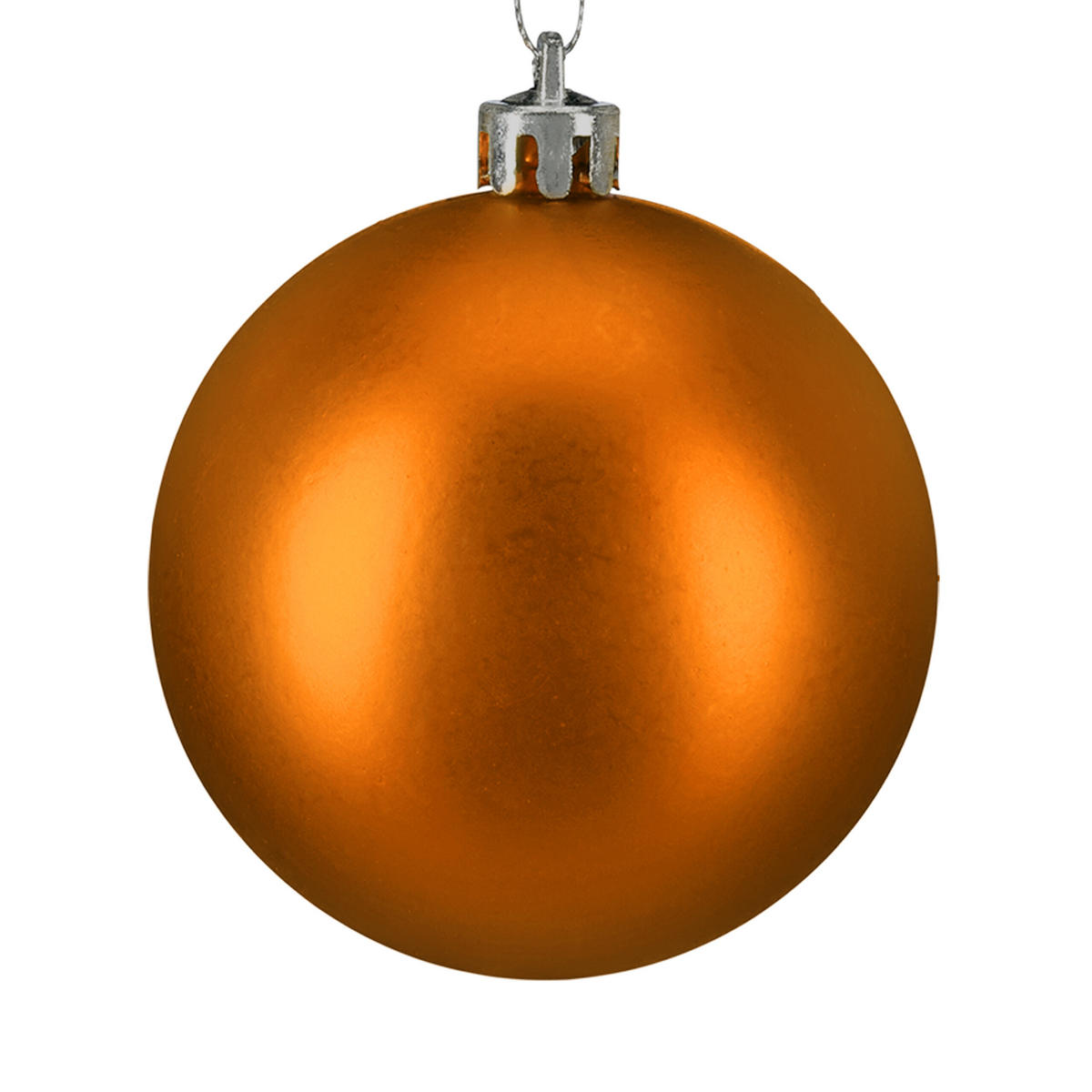 30XWEIHNACHTSKUGELN - Orange, Kunststoff (6/7/6cm) - Relaxdays