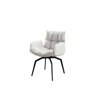 ESSZIMMERSTUHL BARO Weiß Webstoff Drehbar (360°) (1er-Set) - Weiß, Kunststoff/Textil (59/86/65cm) - KAWOLA