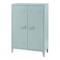 METALLSCHRANK Oripää - Blau, Metall (75/110/33cm) - [en.casa]