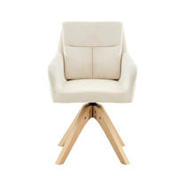 ESSZIMMERSTUHL 2er-Set mit Drehfunktion Hellbeige Massivholz - Beige, Holz (43/87/45cm) - Meubliv