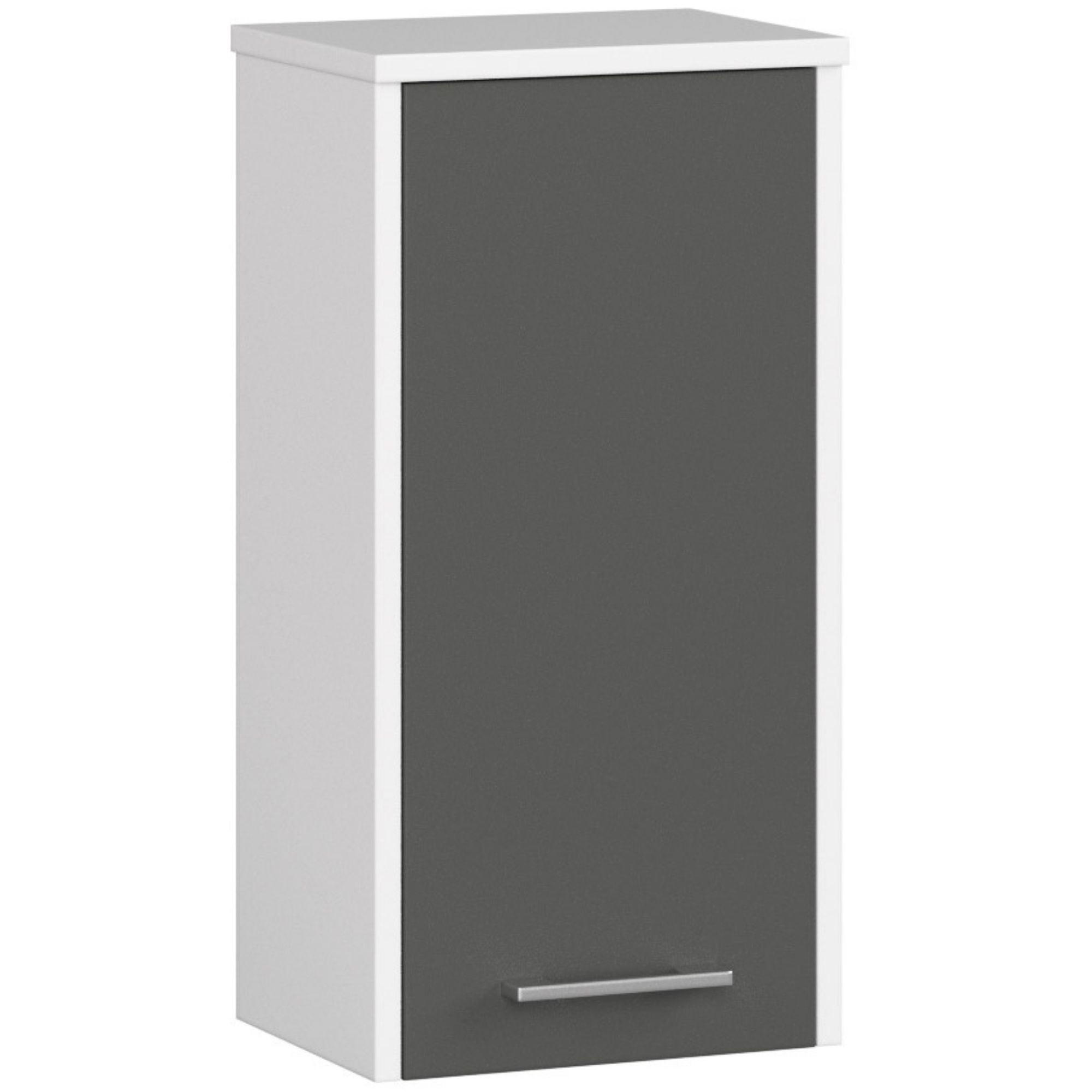 COMODA DE BAIE Alb, Gri grafit 60/30/22,5