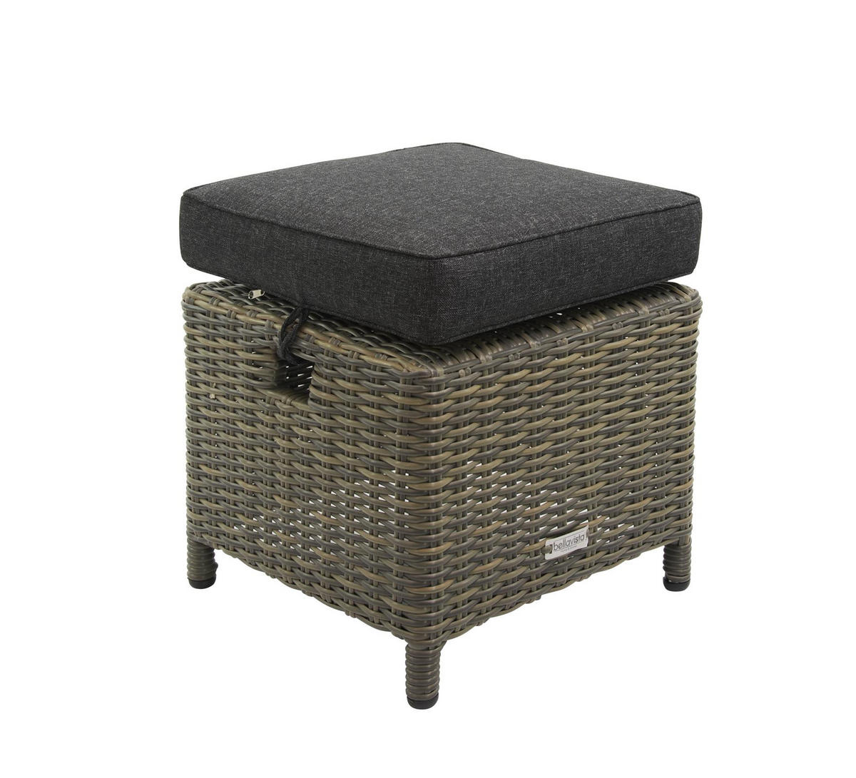 DININGLOUNGE-SET Asti Braun-Melierung, Polyrattan, 7 Personen - Braun, Naturmaterialien - bellavista - Home & Garden