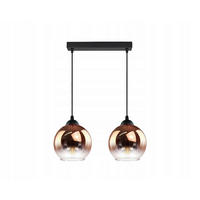 PENDELLEUCHTE MASUR - Transparent/Goldfarben, Glas/Metall (15/40/80cm) - kiki design