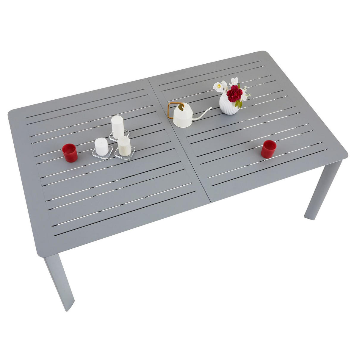 GARTENTISCH VERANO - Grau, Metall (103/180/75cm) - IDIMEX