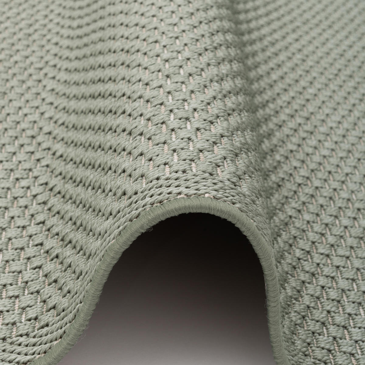 IN & OUTDOOR TEPPICH FLACHGEWEBE MARBELLA UNI - Grün, Textil (80/150cm) - Pergamon