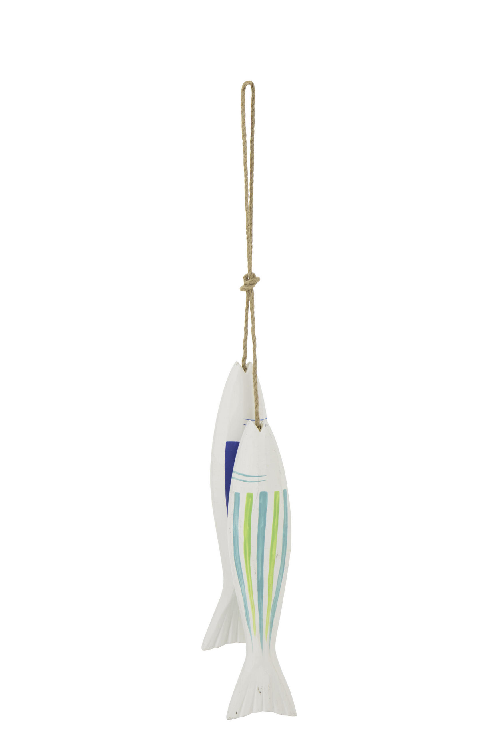 AUFHÄNGER FISCH (2ER SET) - Multicolor, Holz (4/65/7cm) - J-Line