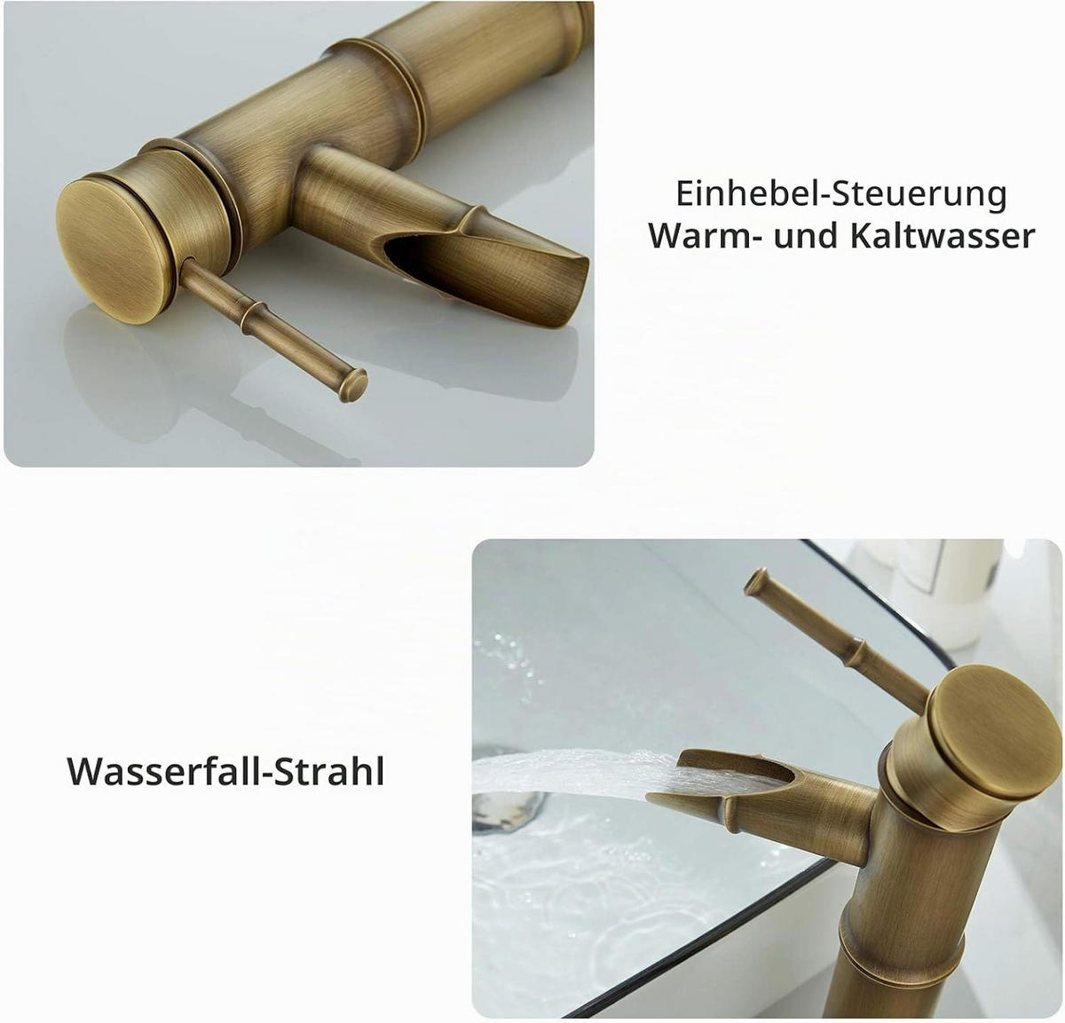 BADEZIMMERARMATUR, 30,5 x 12 cm, gold - Goldfarben, Metall (40/10/18cm) - Vallsero