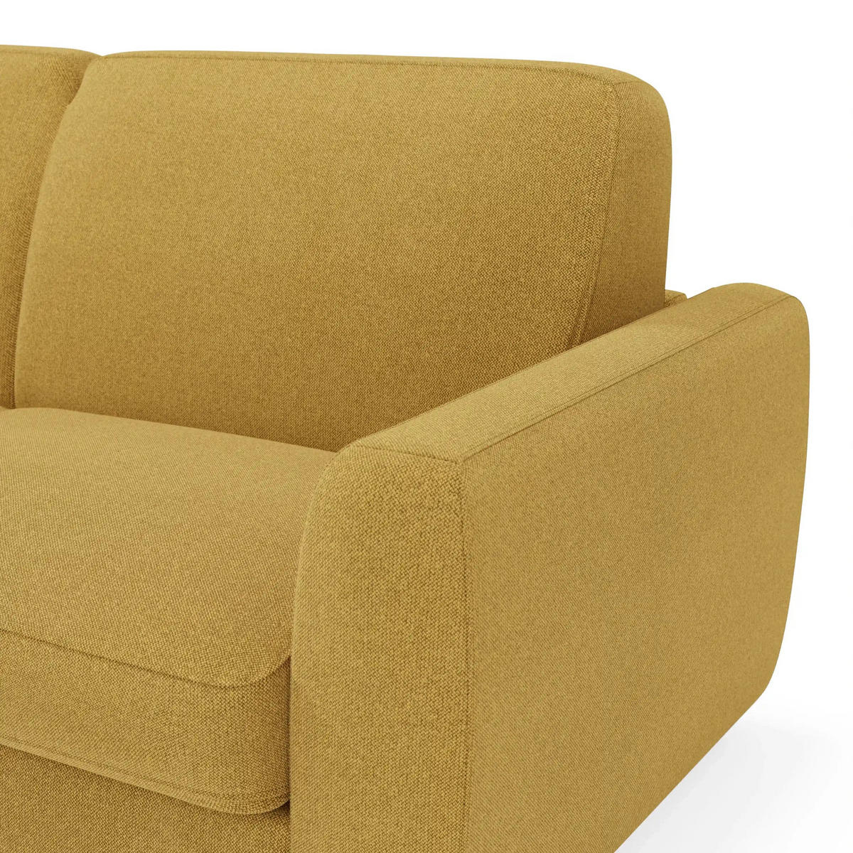SCHLAFSOFA Leonida - Gelb, Metall (222/92/98cm) - Divani.store
