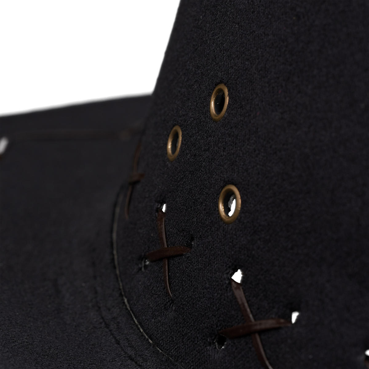 COWBOYHUT - Schwarz, Textil (35.5/16/39cm) - Relaxdays