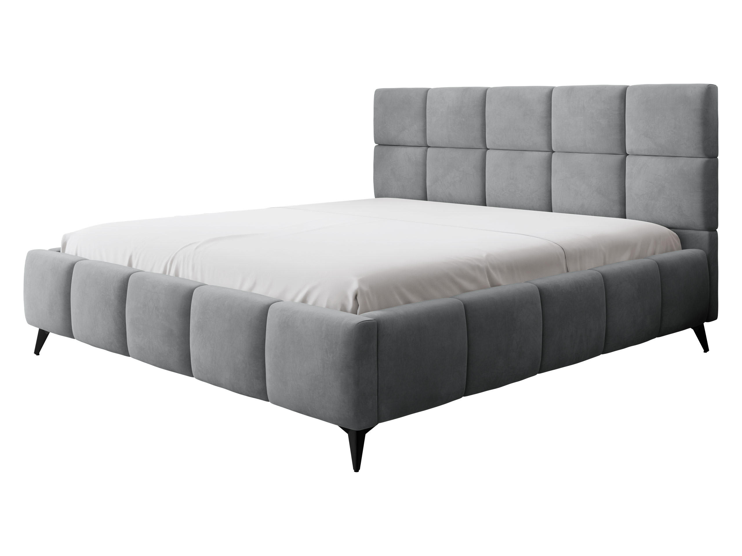 POLSTERBETT Amber - Schwarz/Naturfarben, Holzwerkstoff/Textil (160/200cm) - MIRJAN24