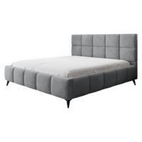 POLSTERBETT Amber - Schwarz/Naturfarben, Holzwerkstoff/Textil (160/200cm) - MIRJAN24